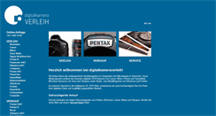 Desktop Screenshot of digitalkameraverleih.com